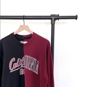 Hollister Split Graphic Crewneck Sweatshirt Men’s XL